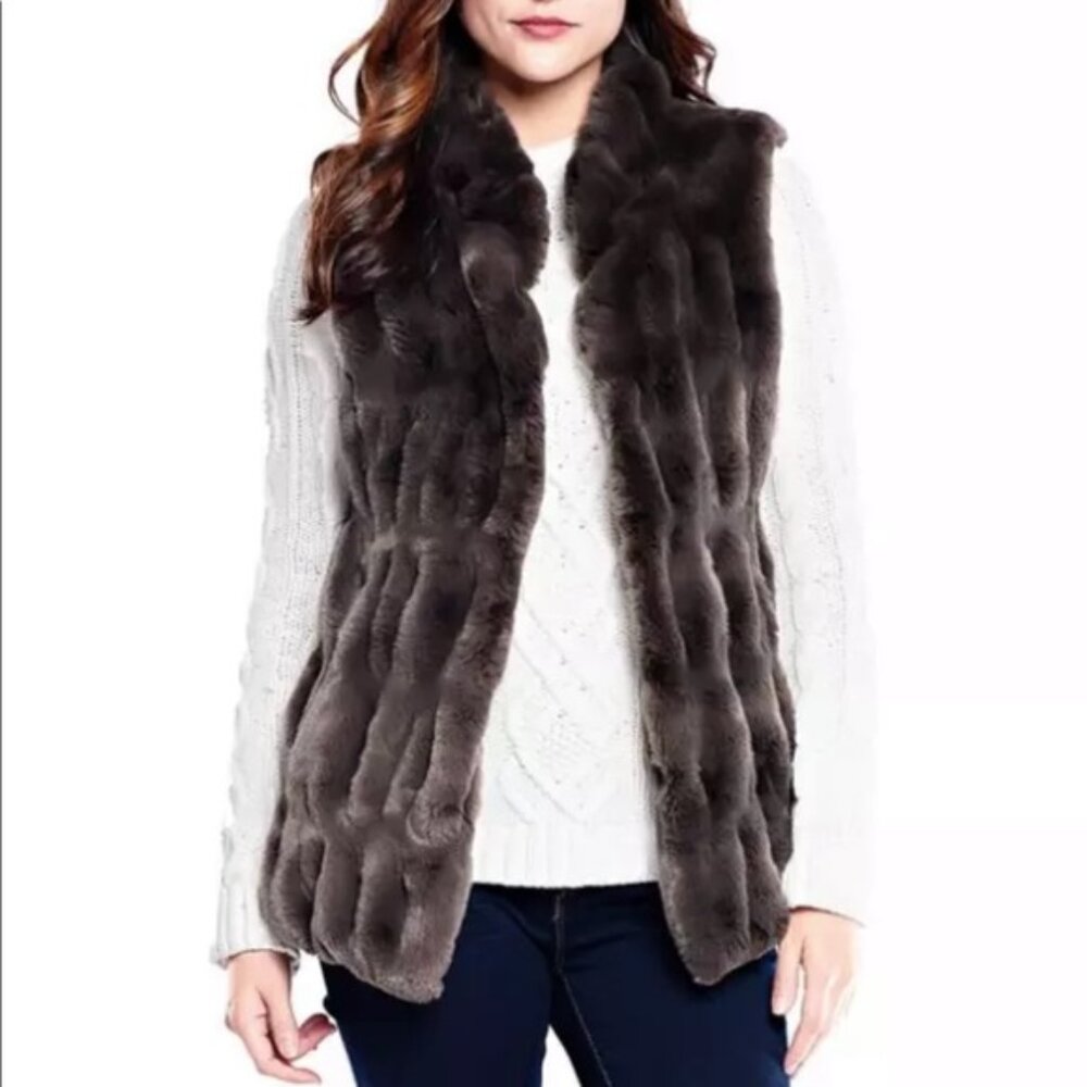 Donna Salyers Fabulous Furs Mink in Taupe NWOT XS